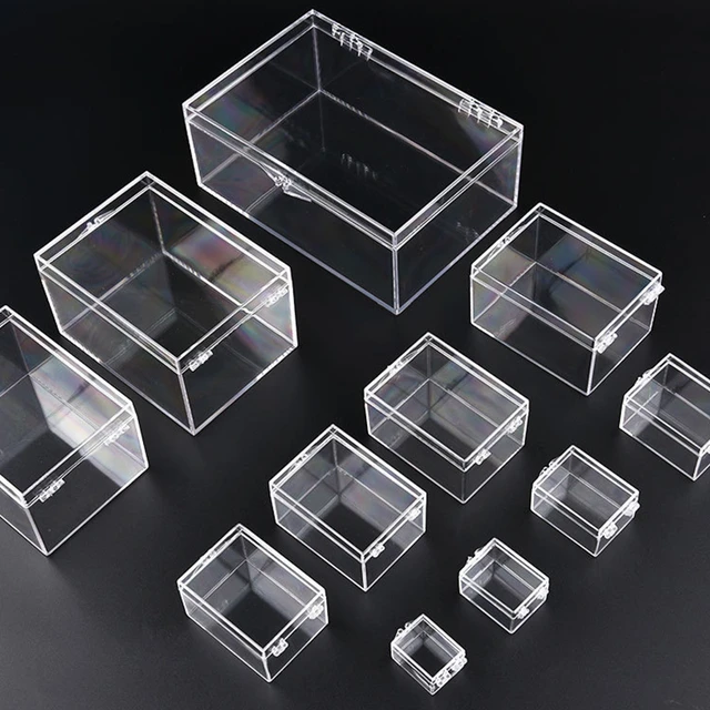 Petite boîte en plastique transparente rectangulaire, collection 191 de  coquilles d'insectes, mini boîte d'affichage, boîte de rangement de bureau  - AliExpress