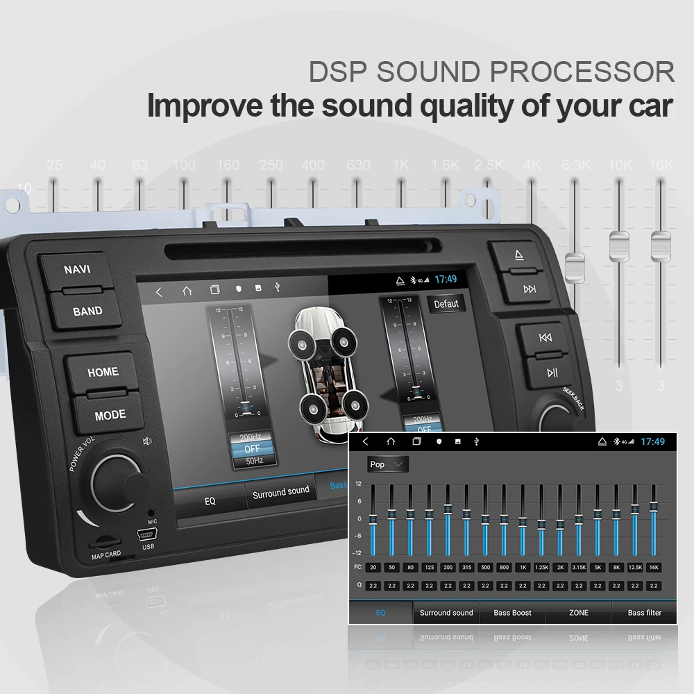  Isudar H53 4G Android 1 Din Auto Radio For BMW/E46/M3/Rover/3 Series Car Multimedia DVD GPS 8 Core 