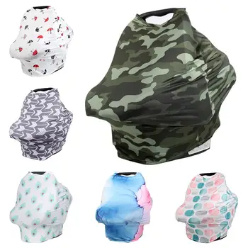 

Baby Feeding Breastfeeding Scarf Car Seat Stroller Protective Cover Newborn Girls and Boys Multipurpose Stretch Shawl Wrap