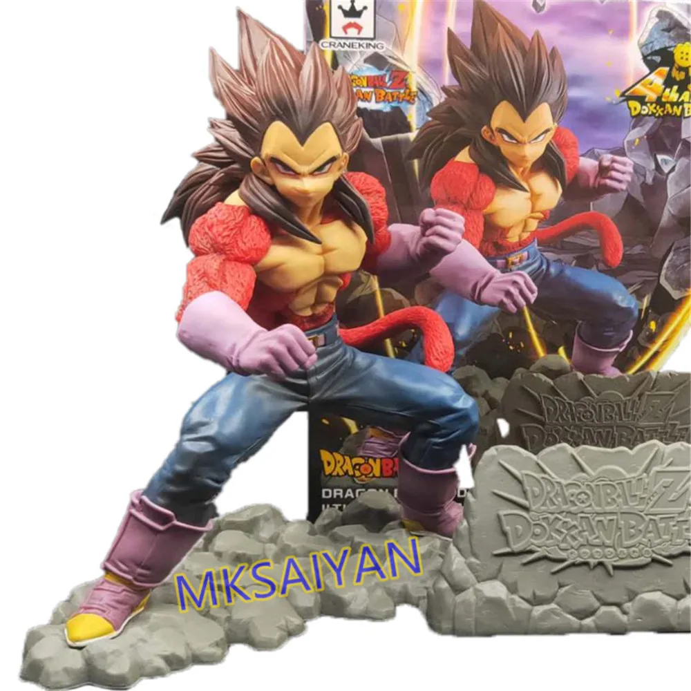 Vegeta IV Super Saiyan 4 Аниме фигурки Dragon Ball Z GT стол из ПВХ Подарочный вертикальный настольное украшение Классическая фигурка героини игрушка