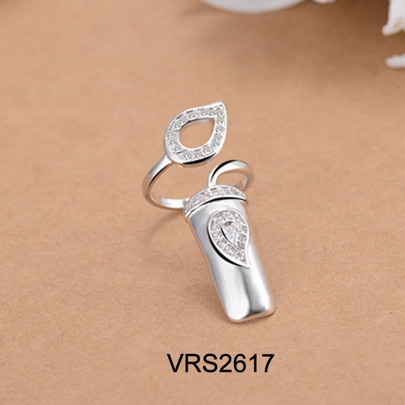 XIYANIKE 925 пробы серебряные Новые Креативные кольца для открытия очаровательные женские ювелирные изделия с кристаллами простые геометрические вечерние украшения ручной работы
