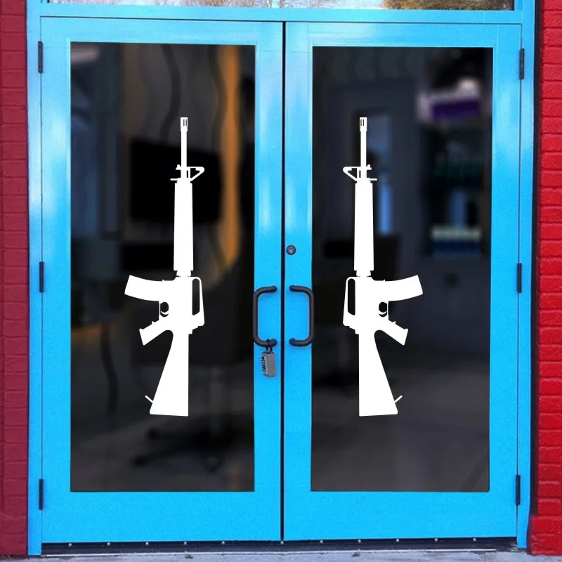 Винтовка M16 наклейки плакаты виниловые на стену наклейка для декора Фреска не