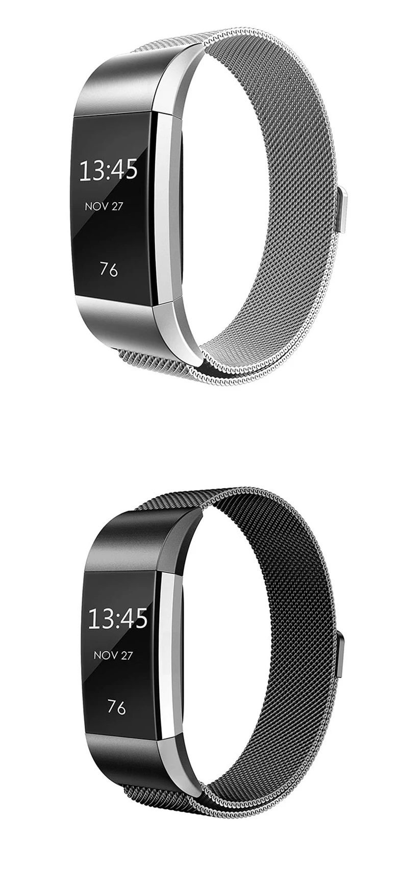 Для Milanese Loop forfitbit Charge 2 ремешок сменный наручный браслет из нержавеющей стали для FitBit Charge2 умные часы маленькие