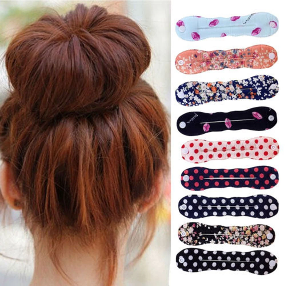 1PC Magic Foam Sponge Hair Clips For Girls Bun Curler Hairstyle Twist Maker Tool Hairpins Dount Twist Hair Accessories Headwear designer head scarf