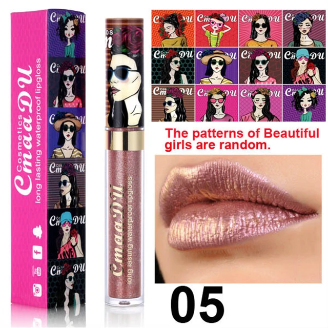Cmaadu shimmer lip gloss beauty girl diamond 4
