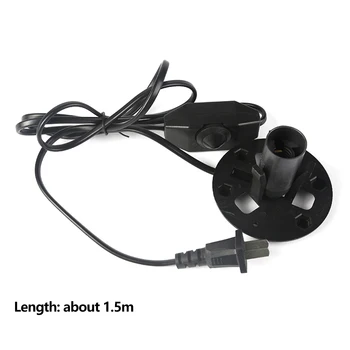 

E12 Base Assembly Home With Dimmer Switch Replacement Adapter Socket Multipurpose Durable Salt Lamp Cable PVC Rotary Knob