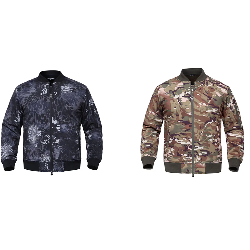 

Indoors Ourdoors Sportswear Military Jacket Pilot Jacket Coat Parka Men's Long Sleeves Camouflage Jacket Windbreaker Jacket