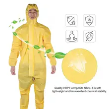 3085T Желтый Защитный Комбинезон Антистатическая химическая кислота щелочь защита масла костюм защитный костюм