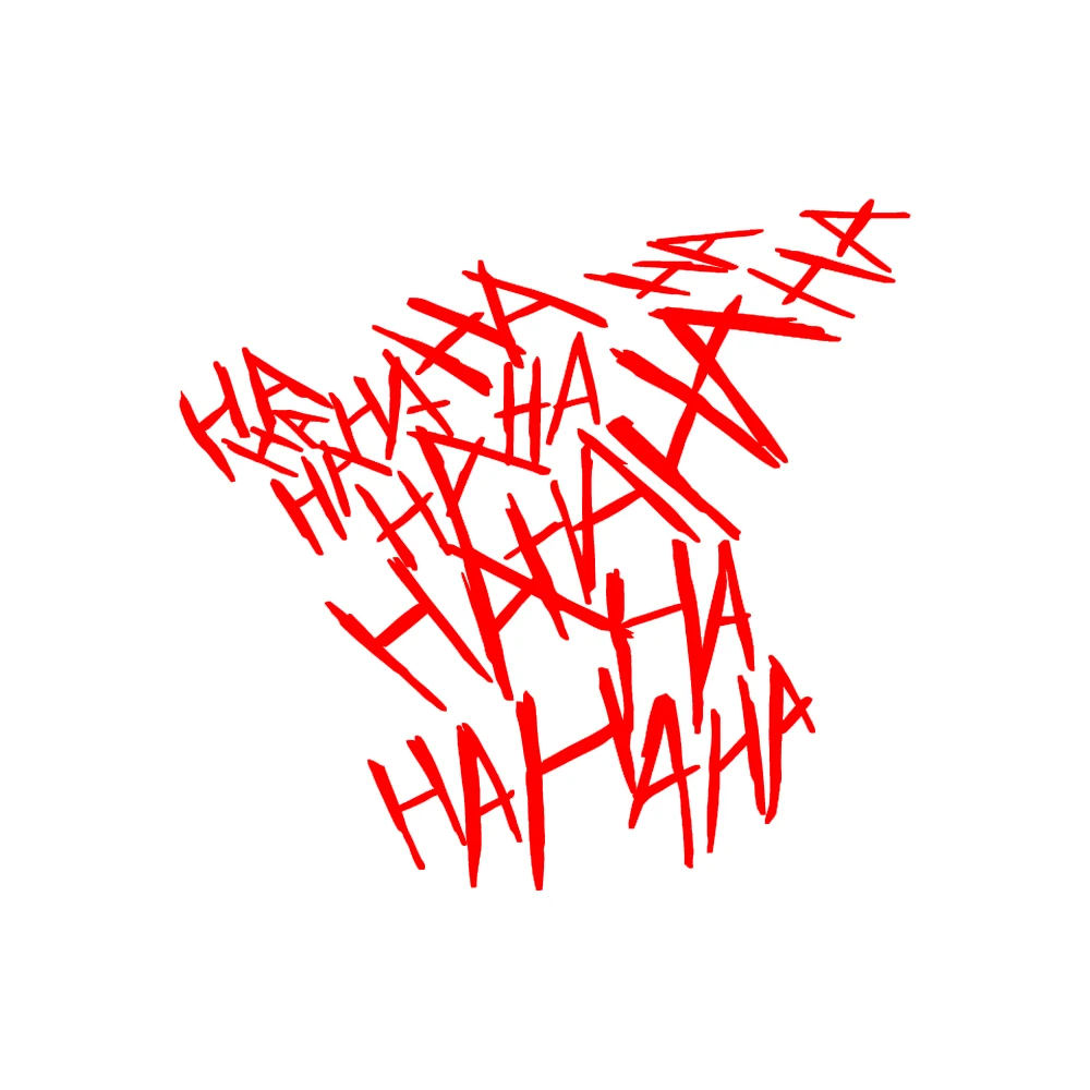 В стиле Джокер хахаха наклейки для окна автомобиля бампер с принтами &quotотряд