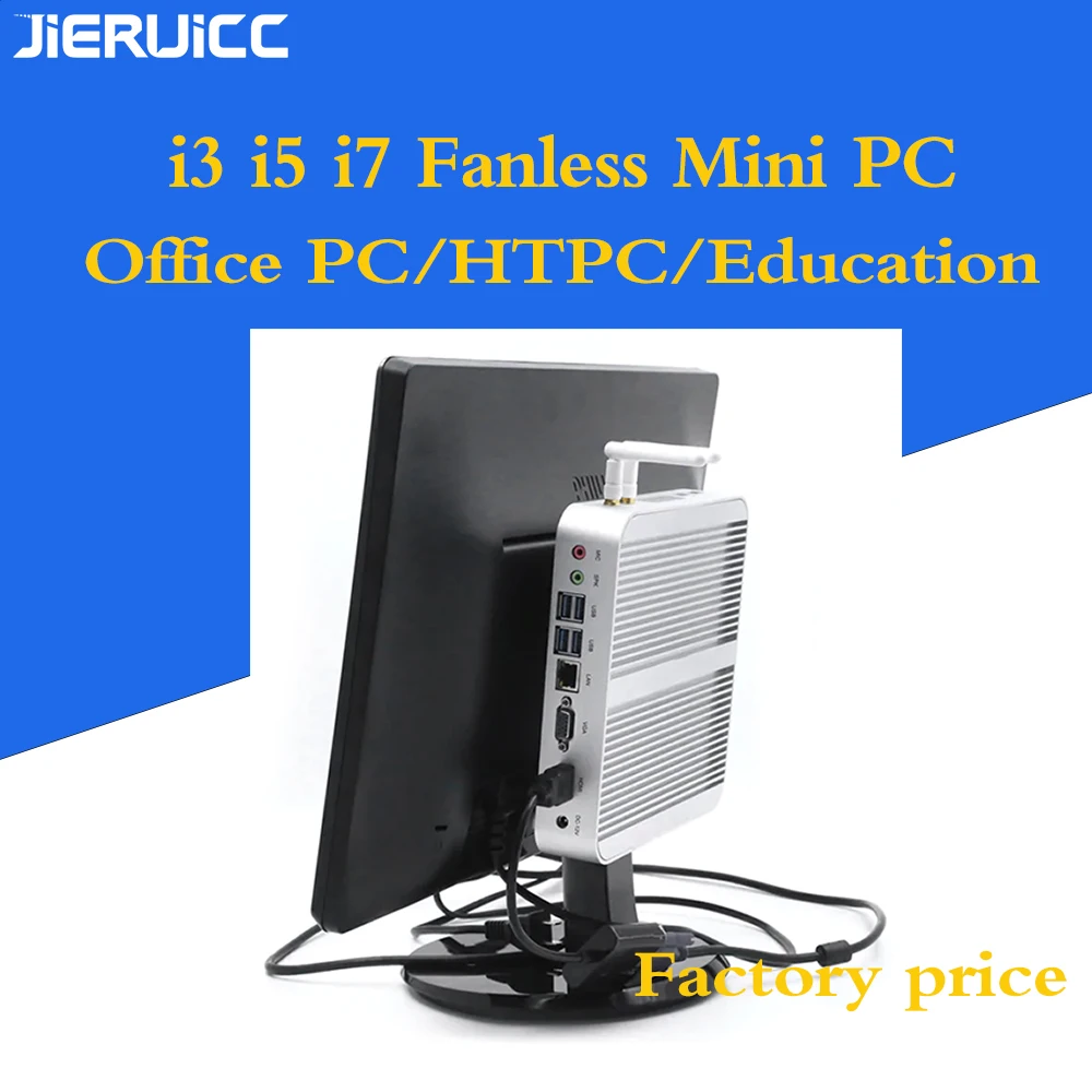 4K HTPC мини ПК Windows 10 Nuc компьютер Barebone мини ПК I5 4200u, i5 5200u, i7 4500u Макс 16G