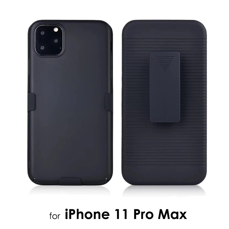 Комбинированный чехол Akcoo для iPhone 11 Pro, чехол-кобура со встроенной подставкой и поворотным зажимом для ремня для iPhone 56s 7 8 Plus XR XS Max capa - Цвет: for iPh 11 Pro Max
