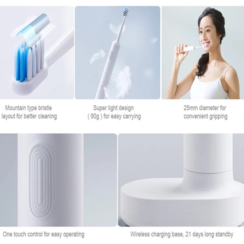  DOCTOR·B Waterproof Sonic Electric Toothbrush Portable Rechargeable Wireless Adult Ultrasonic Tooth