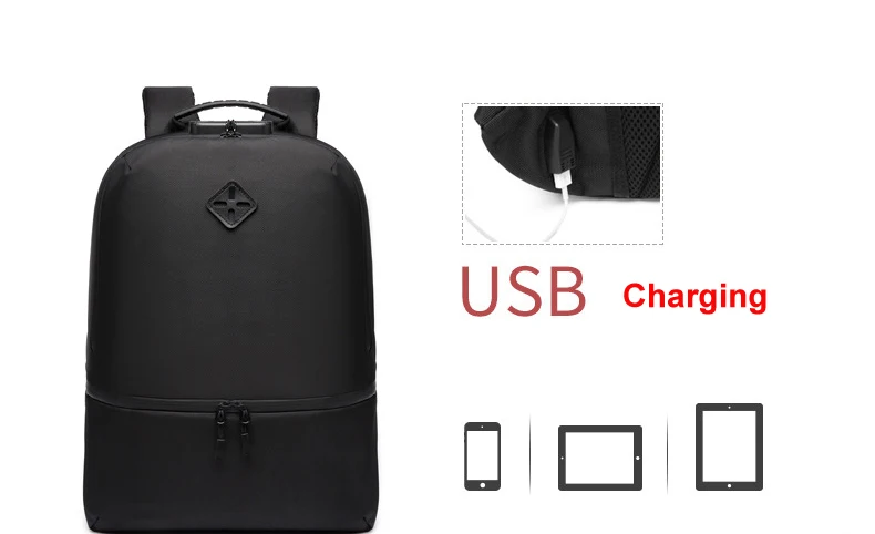 OZUKO брендовый мужской рюкзак с зарядкой через usb, водонепроницаемый рюкзак Mochila, Противоугонный мужской рюкзак, школьные сумки для отдыха для подростков