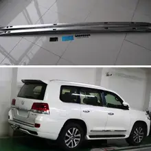 Высокое качество багажник на крышу багаж для Toyota Land Cruiser PRADO LC200 FJ200 2008-(черный серебристый