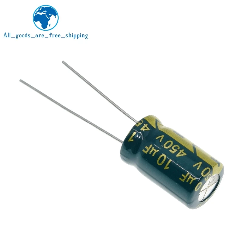 TZT 10/30 Stück Aluminium-Elektrolytkondensator 10 uF 450 V 10 * 17 mm Hochfrequenz-Radial-Elektrolytkondensator – Detail 6