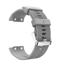 Premium Silicone Wrist Strap Replacement - Durable and Stylish Watch Band Bracelet - Forerunner 35 (Gray)