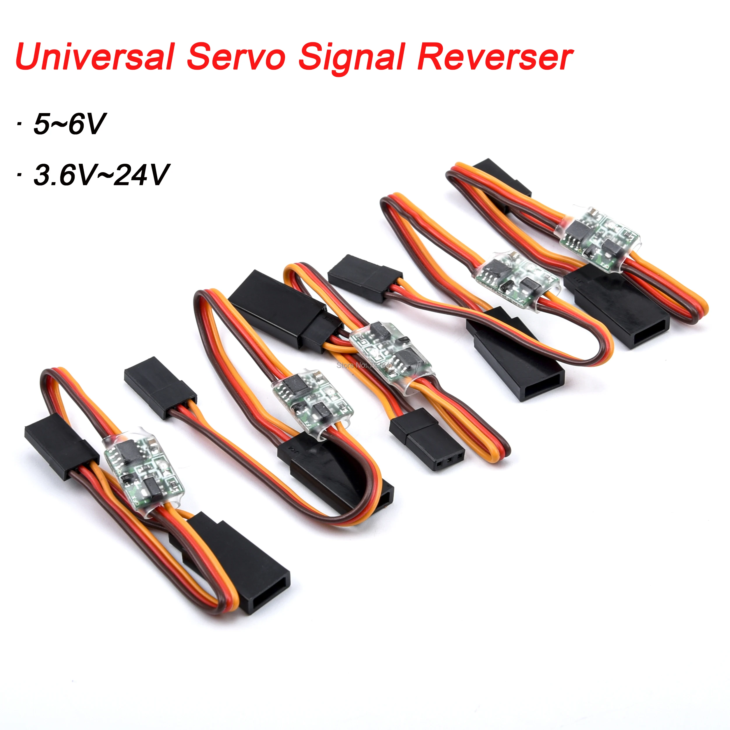 5Pcs / 10Pcs Universale 5 ~ 6V / 3.6V ~ 24V Servo Segnale Inversione Per Rc Servo Per Jr Aereo V-Tail