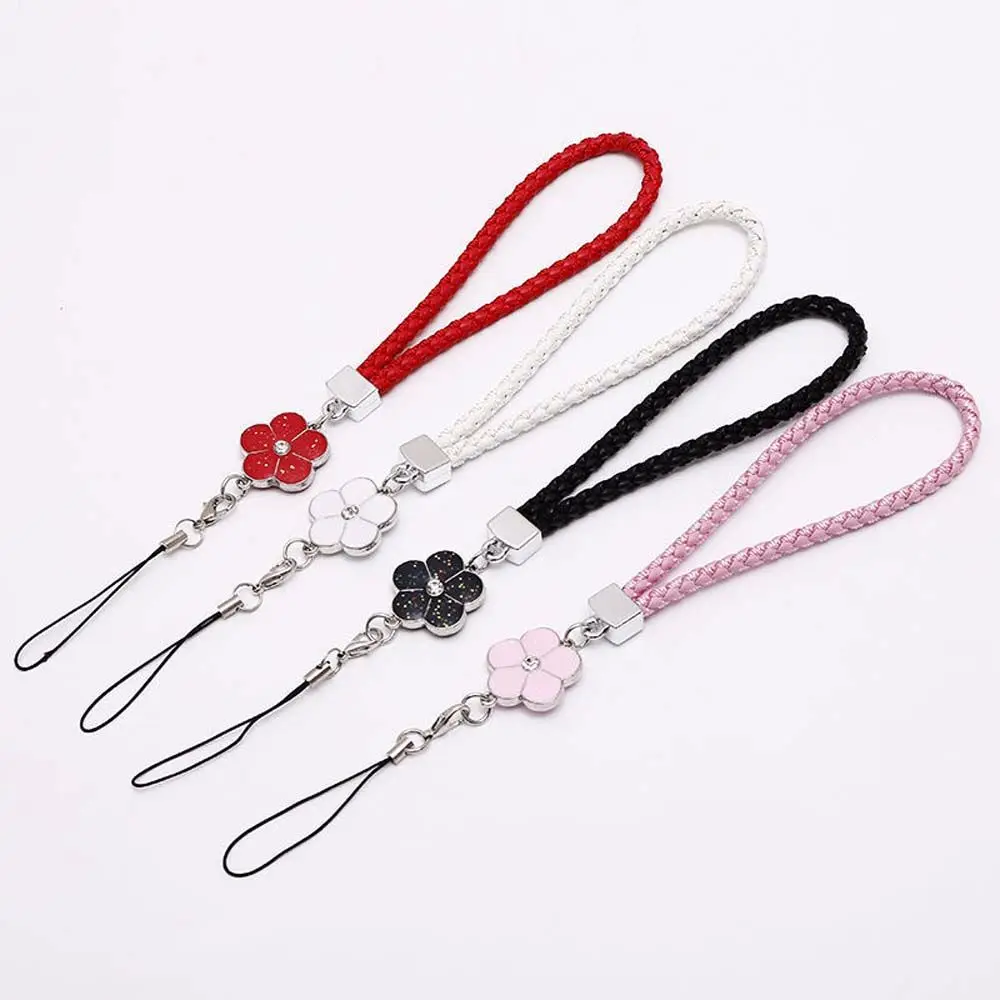 Corda da appendere anti-smarrimento da polso Corda in pelle PU Fiore Cinturino per cellulare Cordino per cellulare Cordino per cellulare Portachiavi con cordino_voghion.com