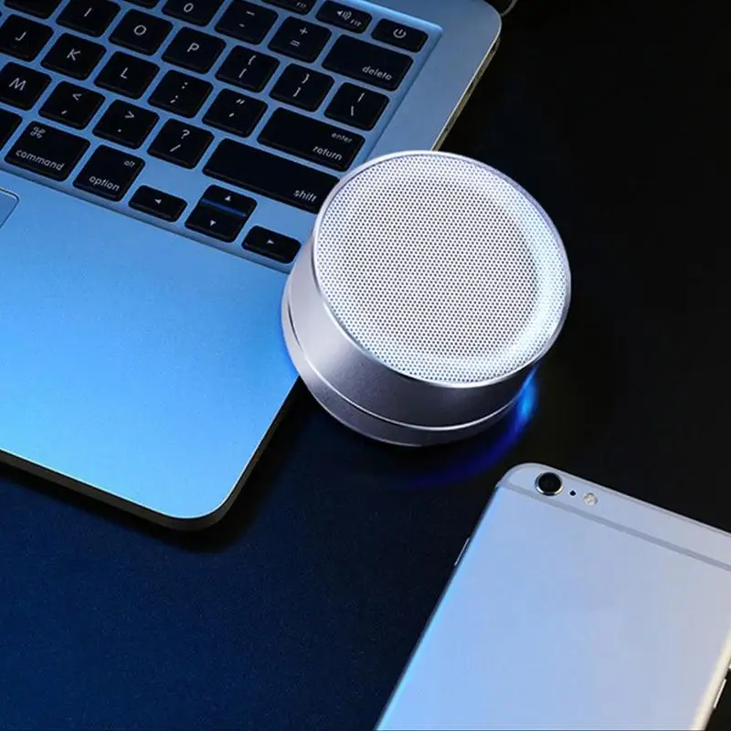 Металлический Bluetooth динамик беспроводной маленький стальной пистолет вилка карты U диск Компьютер Сотовый телефон сабвуфер подарок
