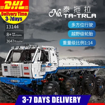 

3647 PCS 13144 MOC-27092 Technic Series Remote Control Tatra T813 8*8 PROFA Motor Power Blocks Bricks Birthday Gifts Kids