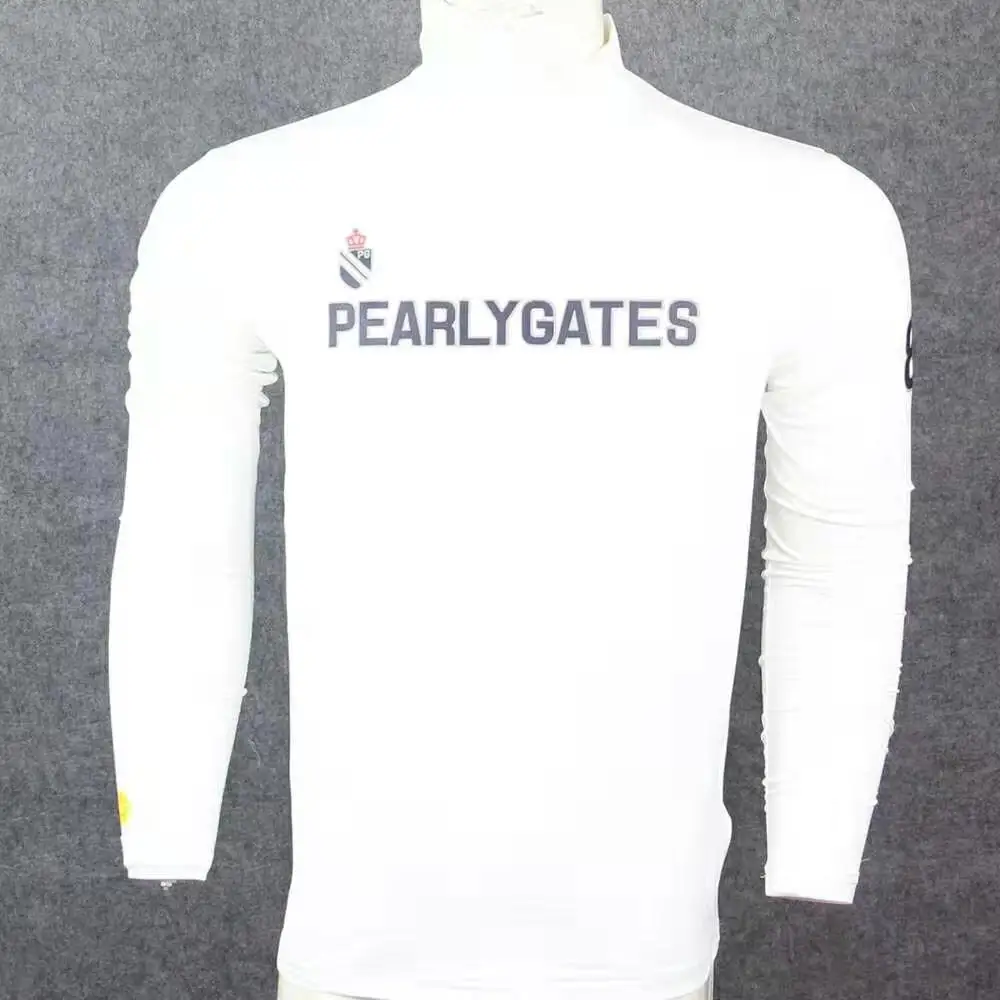 

New PG Golf Trainning T Shirts Pearly Gates 89 Sport Play Quick Dry Cotton Clothing Full Sleeve Golf T-Shirts For MEN