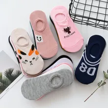 5 пар, оригинальные забавные носки, модные женские носки с рисунками животных из мультфильмов, новинка, высокое качество, Прошитый узор, хлопок