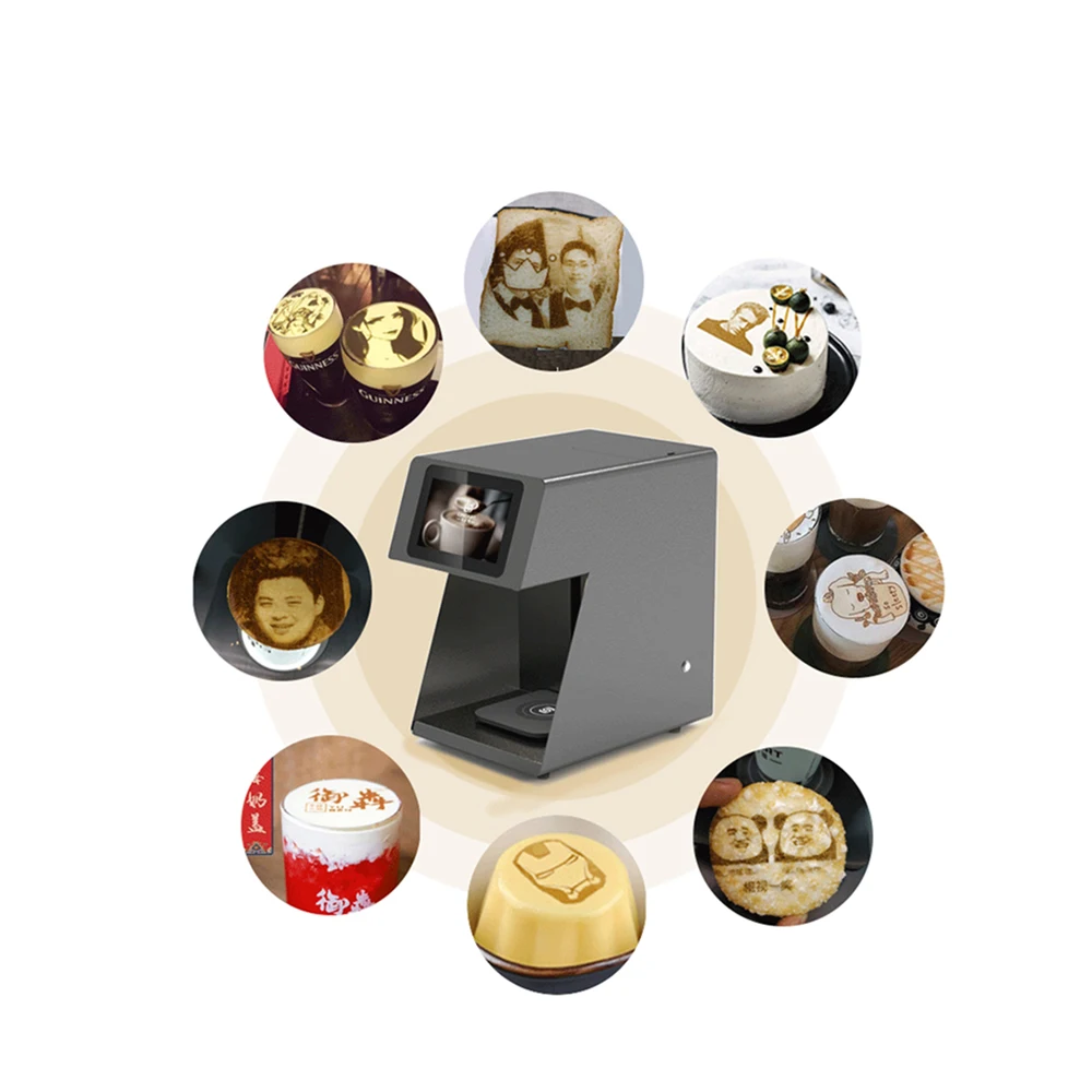 Автоматический Кофе принтер селфи кофе принтер 3D печатная машина для кофе пива Сок торт латте с Wi-Fi