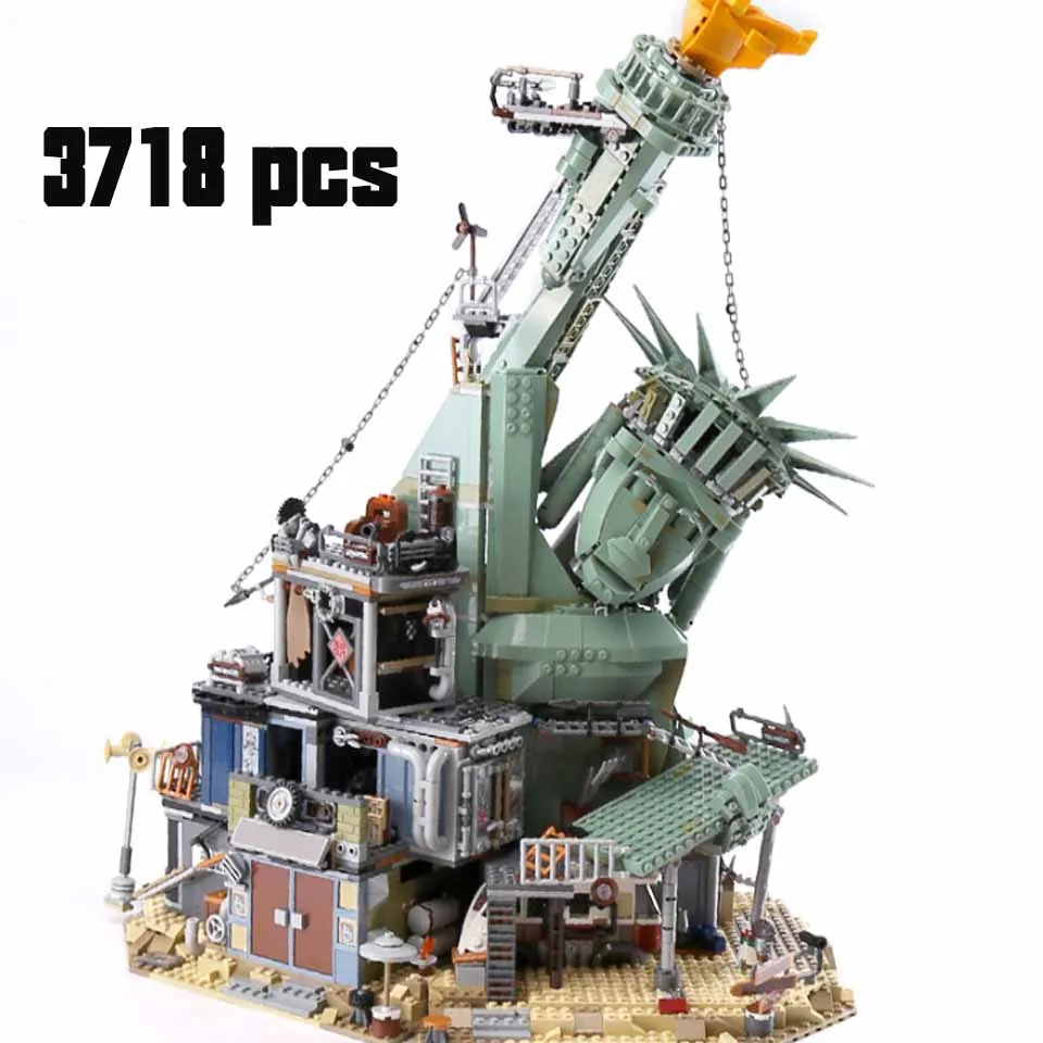 

45014 Movie Seies The Statue of Liberty Welcome to Apocalypseburg Building Block Bricks Compatible legoinglys 70840 Movie 2 gift