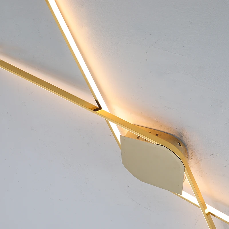 Современные светодиодные Настенные светильники с хромированным/золотым покрытием для гостиной, спальни, коридора, домашнего декора