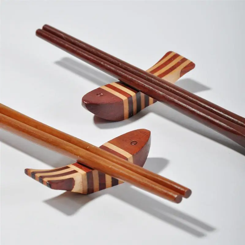 4 шт. деревянные палочки для еды в форме рыбы держатель столовых приборов посуда стойка для дома Restuarant