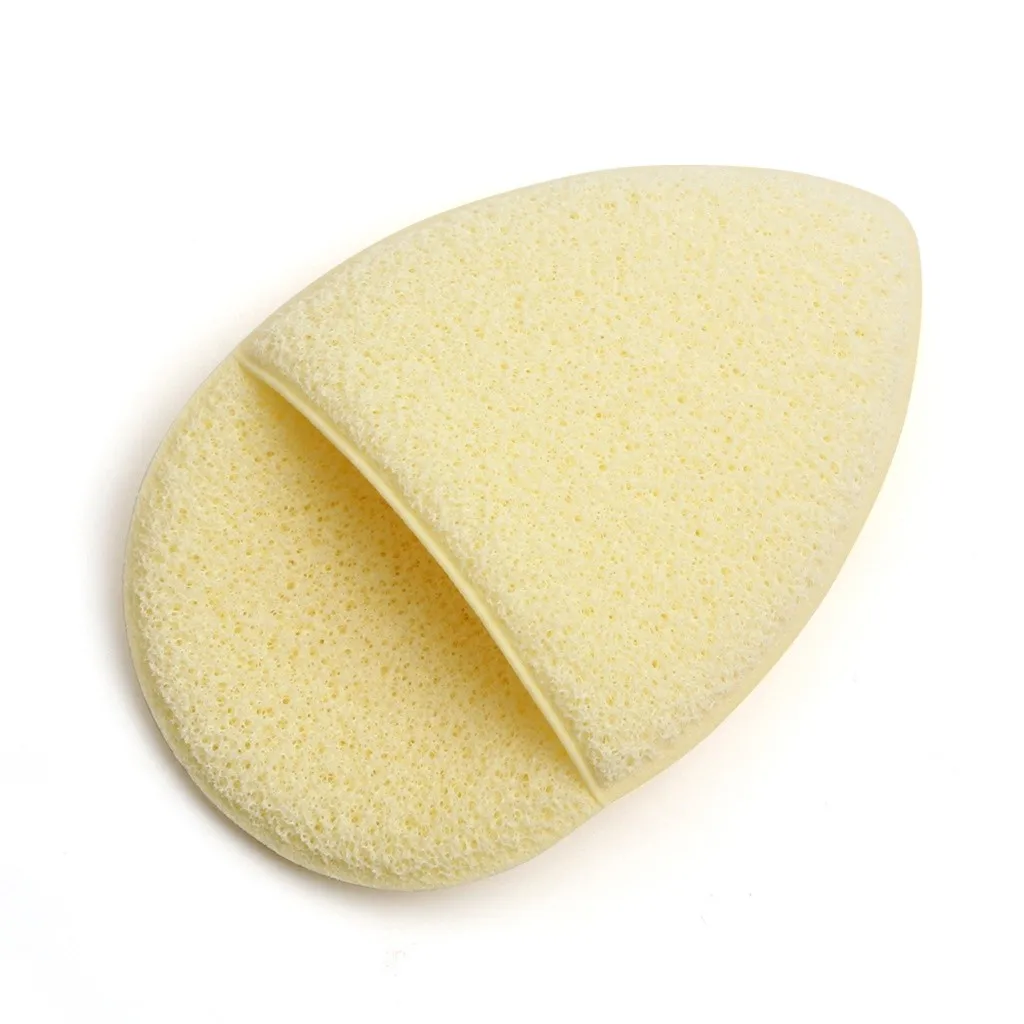 Yellow Новая мода чистый порошковый спонж Капля воды перчатка для мытья лица ленивый человек удаляет макияж инструменты для макияжа лица Косметическая пуховка - Цвет: Yellow