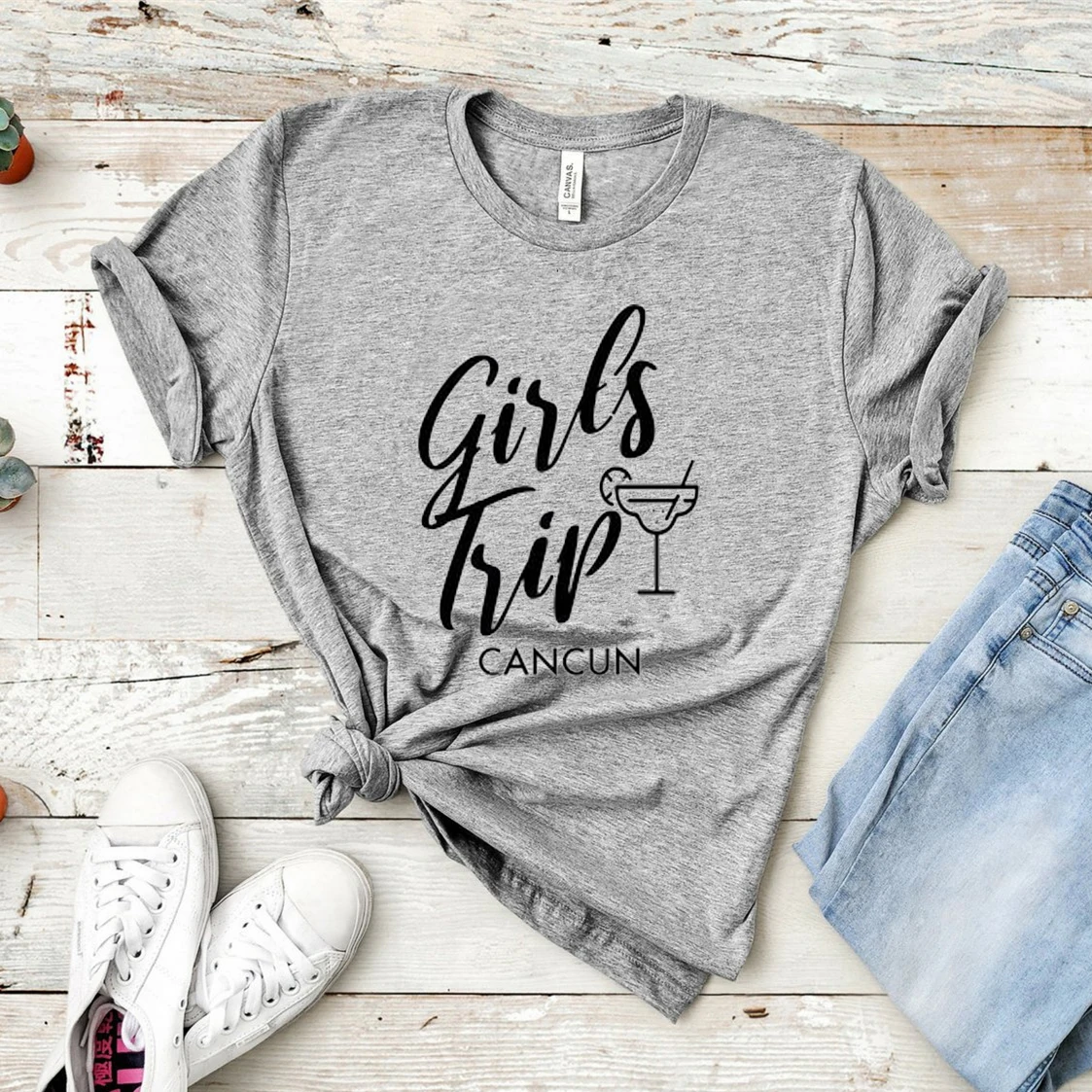 New Funny Girls Trip Shirt Choose Destination Tee Vacay Mode Shirt Girls Weekend T Tops Ladys Fashion Cotton T-shirt