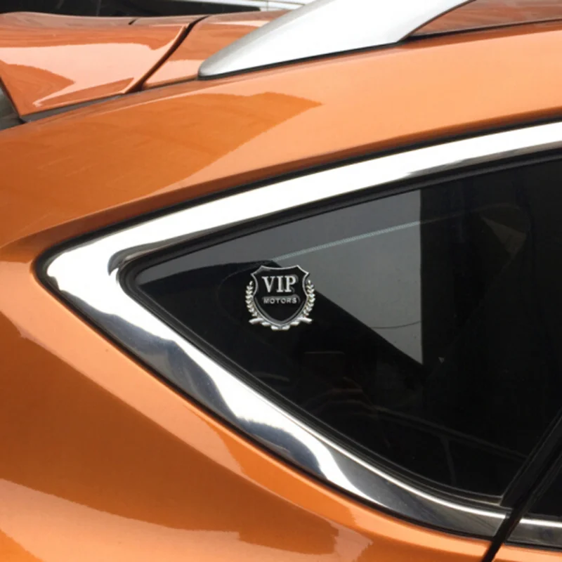 Металлический VIP Motors Автомобильная наклейка с эмблемой 2 шт. для ford focus 2 kia rio chevrolet cruze toyota solaris kia ceed lada vesta vw polo