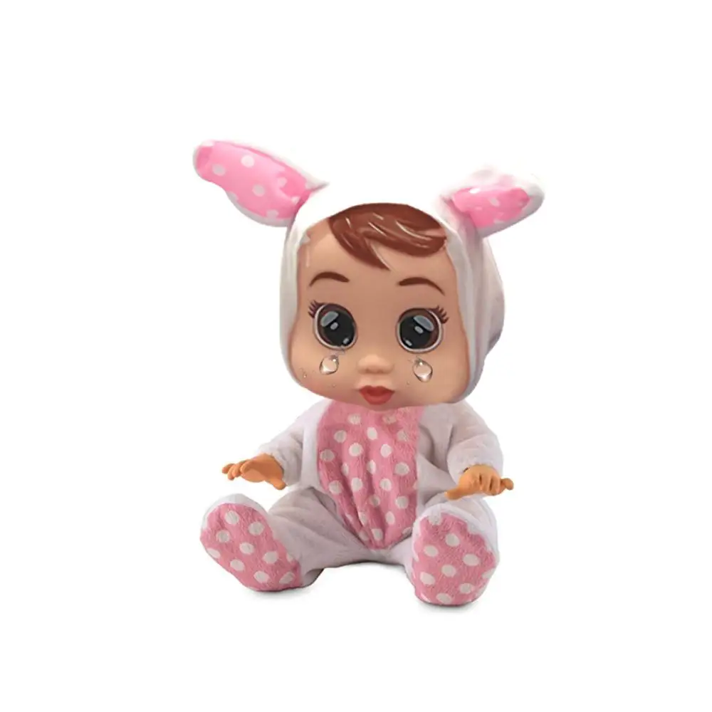 Силиконовая Детская кукла Reborn 10 дюймов Cry Baby Doll игрушки волшебные слезы с музыкой живой реалистичные детские подарки на день рождения