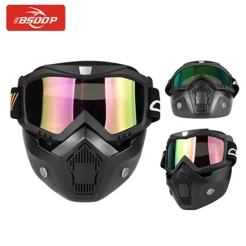 

Motorcycle glasses modular goggles half helmet or vintage helmet mask goggles for Harley-Davidson Triumph Benenlli Honda Suzuki