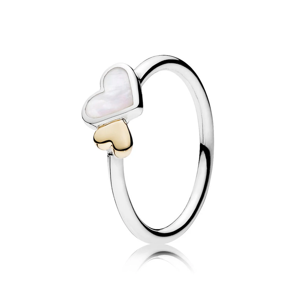 Новинка,, 925 пробы, серебряное, розовое золото, принцесса, Wishbone, Forget Me Not, кольцо для Европы, для женщин,, модное ювелирное изделие, подарок - Цвет основного камня: 1
