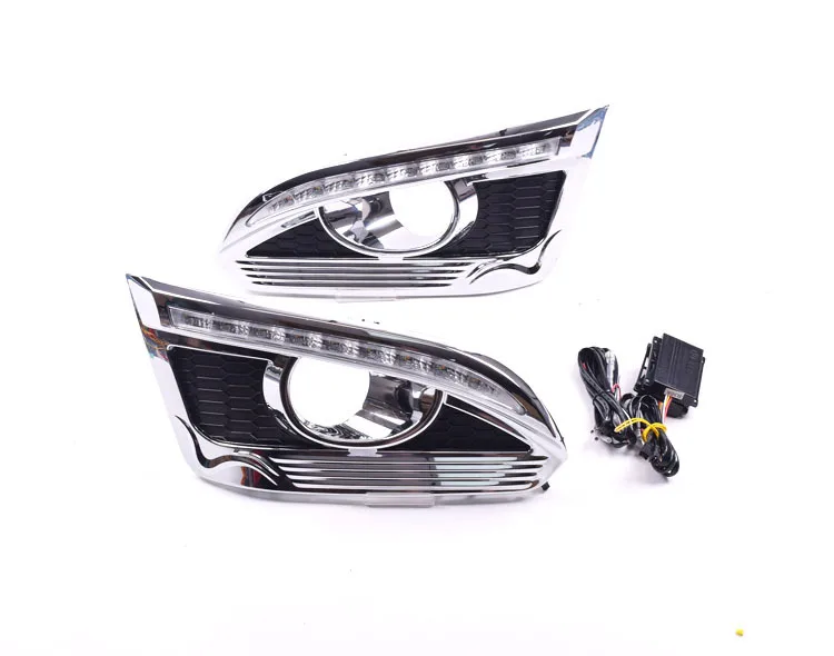 Turn Yellow Signal Function Car DRL Lamp 12V LED Daytime Running Light Daylight For Chevrolet Captiva 2014 2015 2016