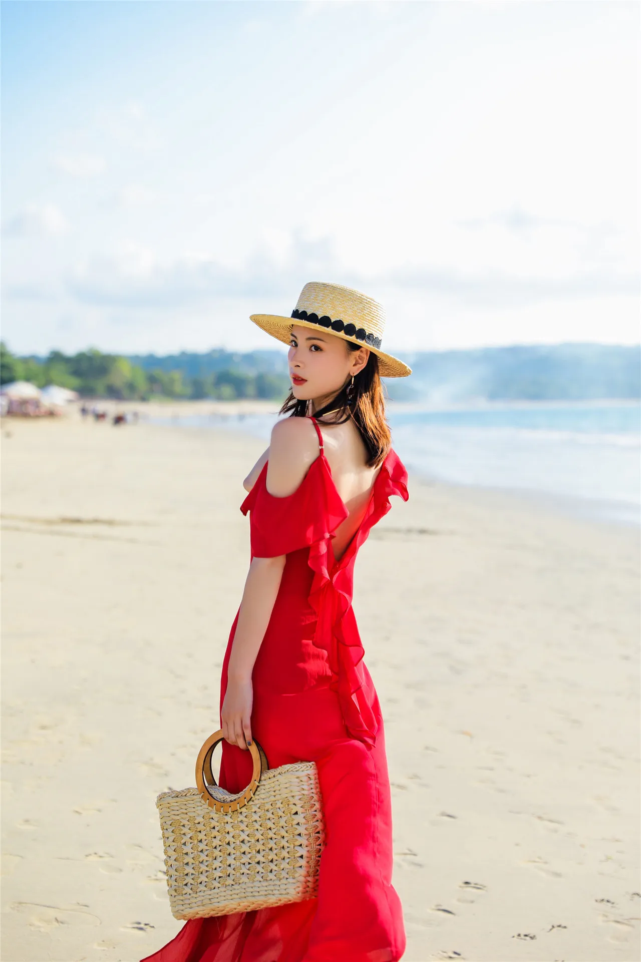 Hainan Санья, балет, пляжная юбка, женская, Таиланд, для морского отдыха, для похудения, платье, Xw222