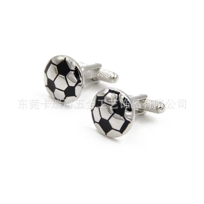 

[Cufflinks Factory Currently Available Promotional] Hot Selling Foreign Trade Origional Football Modeling Cufflinks Sleeve Nail