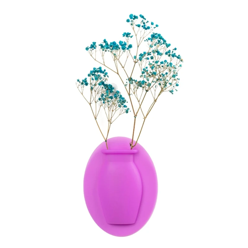 

Magic Silicone Sticky Vase Flower Plant Wall Hang Container Bottle Storage Decor X4YE