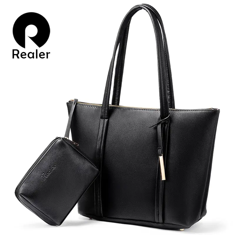 Realer большая сумка тоут женская на плечо дизайнерские сумки Высококачественная