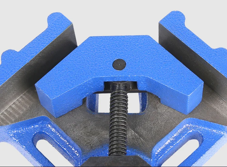 4.5inch Right Angle Clamp,Cast iron Right Angle Clip Clamp Tool Woodworking Photo Frame Vise Hold