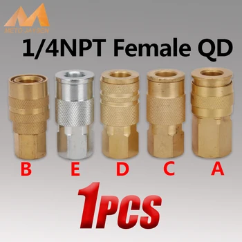 

Airforce Pneumatic Quick Disconnect Coupler Set 1/4NPT Male Female Connector Fitting Socket Air Compressor Automotive