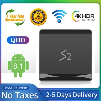 

Leadcool S2 Android 9.0 TV BOX S905W QUAD CORE S2 2G 16G 4K QHD 2.4GHz WiFi H.265 Android Smart TV QHD Box