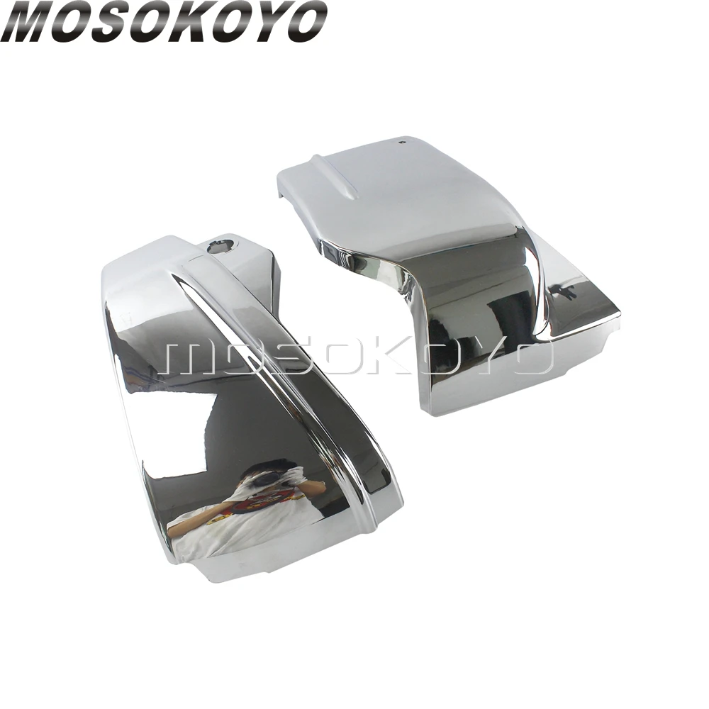 Chrome ABS мотоциклетная левая+ правая боковая Защитная крышка для Yamaha V-Star 650/Drag Star 650/XVS650/обычай классический все - Цвет: Chrome