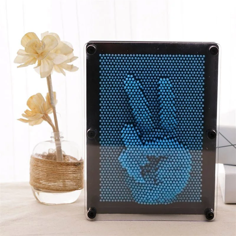 Light blue L Новая детская забавная игрушка пластиковая 3D DIY модель антистресс клон отпечаток пальца иглы слизи рук Плесень Детские развивающие игрушки MS88 - Цвет: Light blue L