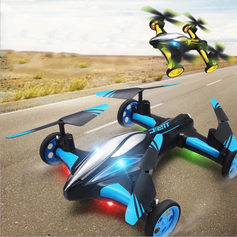 

RC Aircraft Quadcopter Land and Air Dual Mode One-button Return Remote Control Helicopter 2.4GHz Six-axis Gyroscope Drone Camera