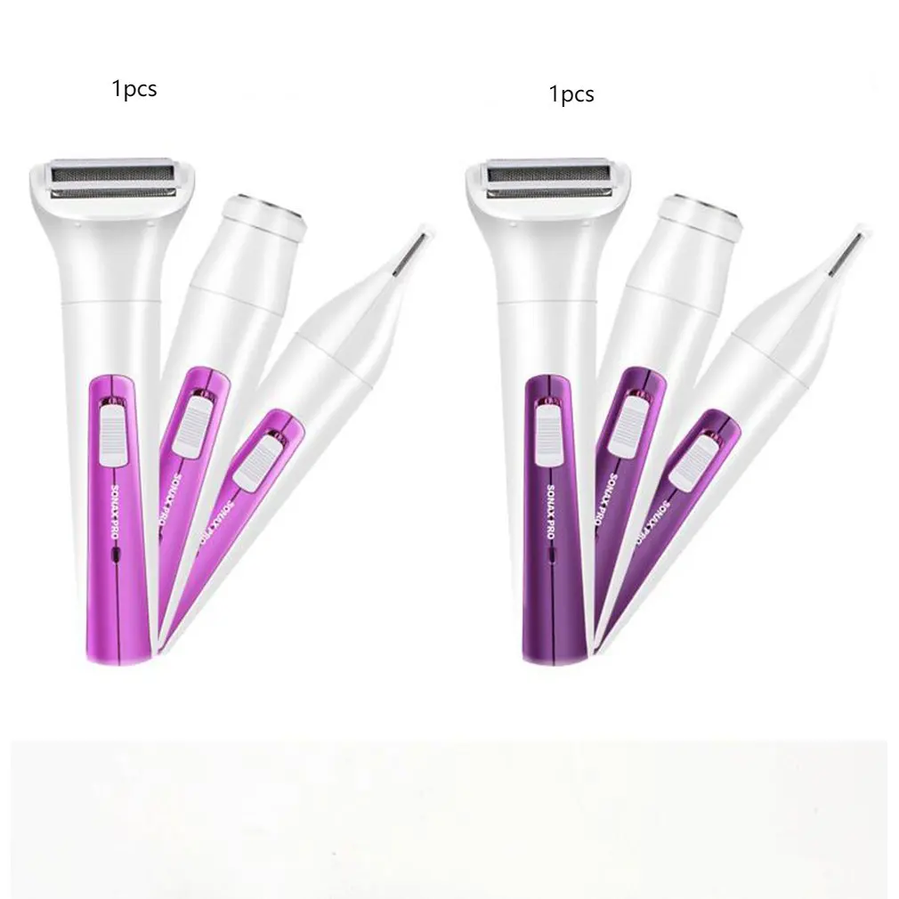 Три в одном электрическое бритвенное устройство для мытья бровей, нож для удаления волос, Женский бритвенный нож, бритвенный станок для всего тела, Sn-8866