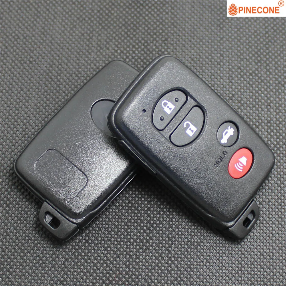 PINECONE для TOYOTA CAMRY COROLLA HIGHLANDER VENZA AVALON Автозапуск 3+ 1 кнопка Замена Автомобильный смарт ключ-Брелок чехол