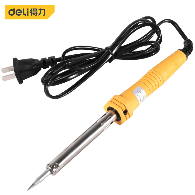 Deli DL8860 Electric Soldering Iron Welding Tools Electrician Tools Stainless Steel Heating Tube PBT Plastic